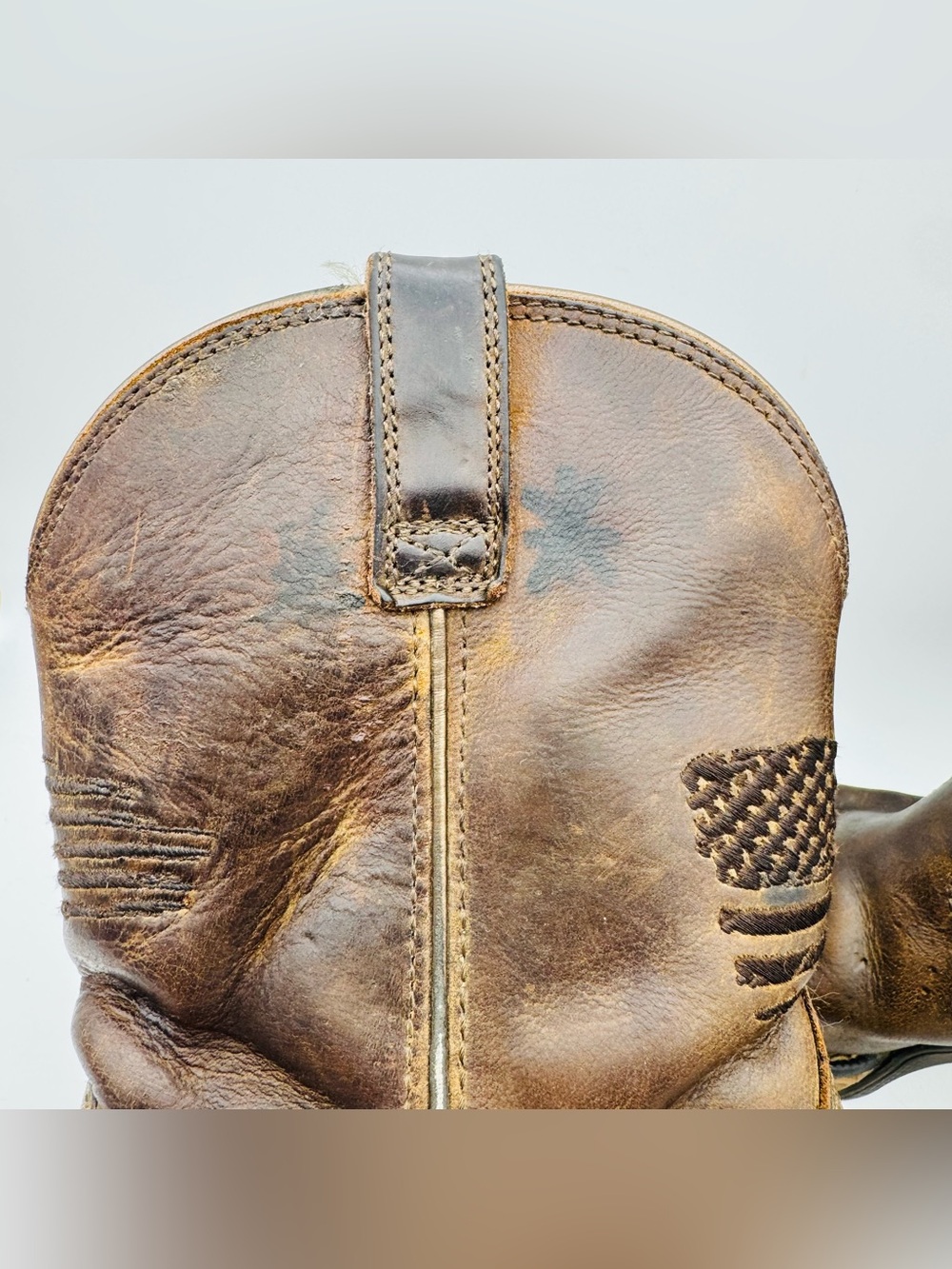 Ariat Brown Suede Youth Western Boots, Youth 2 - Picture 4 of 7